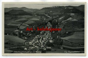 Stříbrná hora - Silberberg - letecký pohled