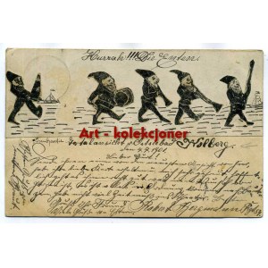 Kołobrzeg - Kolberg - Pocztówka ręcznie wykonana