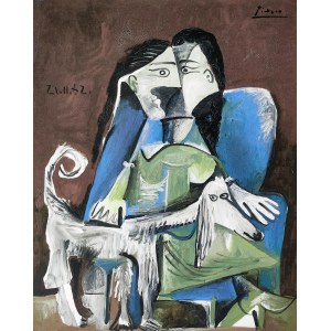 Pablo Picasso (1881-1973), Kobieta z psem