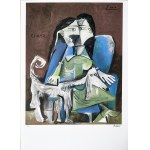 Pablo Picasso (1881-1973), Frau mit Hund