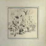 Michel Adlen (1898-1980), Men on the Bench