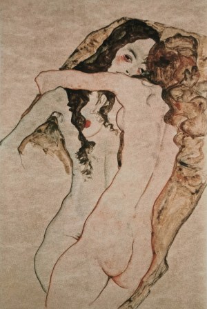 Egon Schiele (1890-1918), Dwie kobiety w objęciach