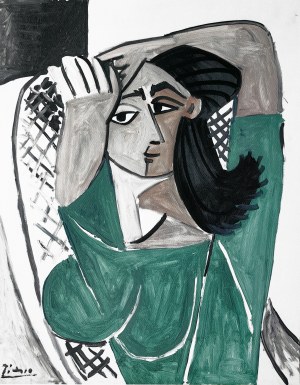 Pablo Picasso (1881-1973), Kobieta czesząca włosy