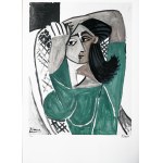 Pablo Picasso (1881-1973), Frau kämmt ihr Haar
