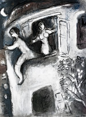 Marc Chagall (1887-1985), David uratowany przez Michała