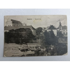 POCZTÓWKA SAMBOR TARGOWICA PRZEDWOJENNA 1917 R