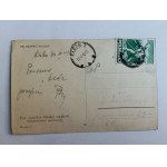 POSTKARTE POLNISCH MALEREI ZOFIA STRYJEŃSKA JUNGES DORF POLNISCH 1949