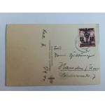 POSTKARTE CZĘSTOCHOWA WUNDERTÄTIGES BILD DER MUTTERGOTTES OHNE KRONEN 1940