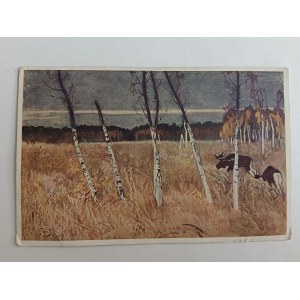 POHLEDNICE MALBA POLSKÉHO LOSA FALAT PŘEDVÁLEČNÝ 1916