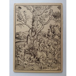 POHLEDNICE MALBA ALBRECHT DURER DŘEVORYT