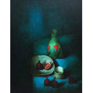 Gennadiy Tishchenko, Still life with pomegranates, 2008