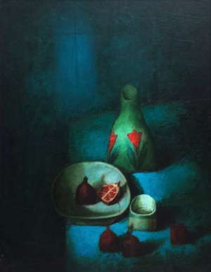 Gennadiy Tishchenko, Still life with pomegranates, 2008