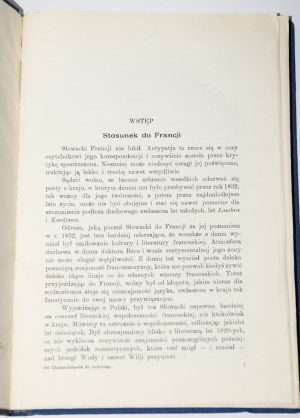 [Widmung des Autors] FOLKIERSKI Władysław - Von Chateaubriand bis Anhelli. Kraków 1934.