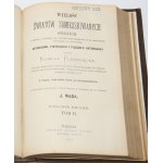 [Väzba J. Kutrzeba] FLAMMARION Kamil - Mnohorakosť obývaných svetov. Štúdia, v ktorej sú vyložené podmienky obývateľnosti nebeských krajín.... 1-2, kompletný. Varšava 1873.