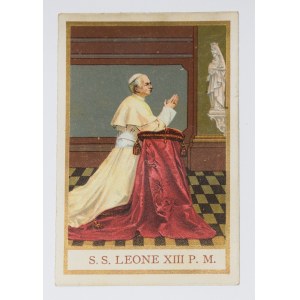 Holy picture PAPIER S.S. LEONE XIII P. M.