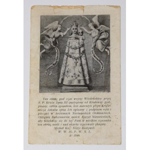 The holy picture This picture under the time of the Vienna voyna by S. P. Krul Janna III found from Krułowey...