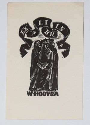 Ex libris [by A. Mlodzianowski] by Wlodzimierz Hodys (1905-1987) - Polish art historian, educator, cultural animator.