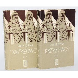 KOSSAK Zofia - Kreuzfahrer, I-IV vollständig [in 2 Bänden]. Umschlag. Tadeusz Niemirski.