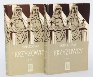 KOSSAK Zofia - Kreuzfahrer, I-IV vollständig [in 2 Bänden]. Umschlag. Tadeusz Niemirski.