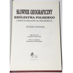 Geographical dictionary of the Kingdom of Poland and other Slavic countries. Index of names.