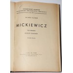 KLEINER Juliusz - Mickiewicz 1-2 [in 3 Bänden] vollständig. Lublin 1948.