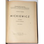 KLEINER Juliusz - Mickiewicz 1-2 [in 3 Bänden] vollständig. Lublin 1948.