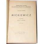 KLEINER Juliusz - Mickiewicz 1-2 [in 3 Bänden] vollständig. Lublin 1948.