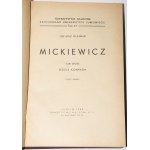 KLEINER Juliusz - Mickiewicz 1-2 [ve 3 svazcích] komplet. Lublin 1948.