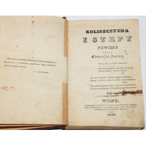 [GRABOWSKI Michał] TARSZA Edward - Kolishchyna and steppes. Vilnius 1838.