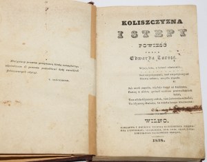 [GRABOWSKI Michał] TARSZA Edward - Koliszczyzna i stepy. Vilnius 1838.