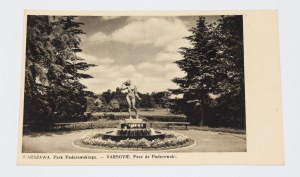 WARSAW. Paderewski Park. - VARSOVIE. Parc de Paderewski. 1936.