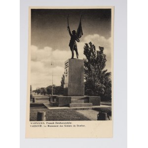 WARSAW. Monument to the Soldats du Dowbor - VARSOVIE. Le Monument des Soldats du Dowbor. 1936.