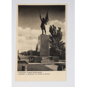 WARSAW. Monument aux Soldats du Dowbor - VARSOVIE. Le Monument des Soldats du Dowbor. 1936.