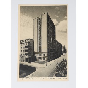 VARSOVIE. Bâtiment de la poste et du télégraphe. - VARSOVIE. La Poste Centrale. 1937.