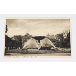 WARSZAWA. Ogród Saski. - VARSOVIE. Jardin de Saxe. 1936.