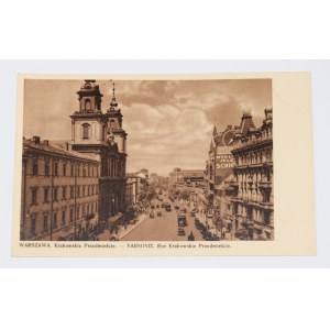 WARSZAWA. Krakowskie Przedmieście. - VARSOVIE. Rue Krakowskie Przedmieście. 1936.