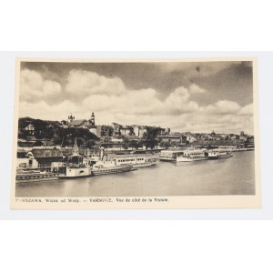 WARSCHAU. Blick von der Weichsel. - VARSOVIE. Blick vom Ufer der Weichsel. 1936.