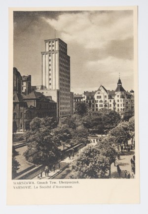WARSAW. Building of the Tow. of Insurance - VARSOVIE. La Societe d' Assurance. 1936.