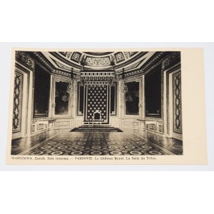 WARSZAWA. Zamek. Sala tronowa. - VARSOVIE. Le Chateau Royal. La Salle du Trone. 1936.