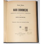 MARX Karol - Ekonomické vědy populárně podané a vysvětlené Karolem Kautským. Varšava 1906.