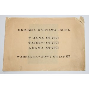 [Catalogo della mostra] Mostra circolare di opere di Jan Styka, Tadeusz Styka, Adam Styka, Nowy Świat 67, Varsavia 1930