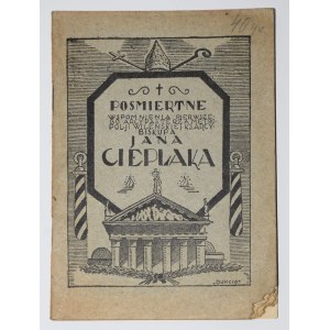 MATELKIEWICZ J. - Posthumous recollections of the first archpriest of the metropolis of Vilnius the late Archbishop Jan Cieplak. Vilna 1926. cover Duncio.