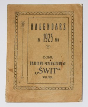 Calendrier pour 1925. de la maison commerciale et industrielle 