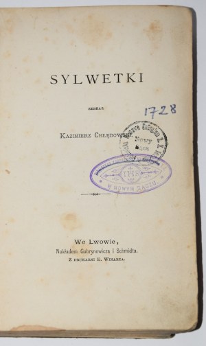 CHŁĘDOWSKI Kazimierz - Sylwetki. Lwów [1876].
