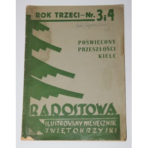 RADOSTOWA Ilustrowany miesięcznik świętokrzyski. Rok III Marzec-Kwiecień. Nr. 3-4/1938. Poświęcony przeszłości Kielc.