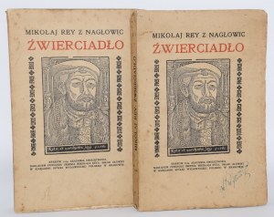 REY Mikołaj - Źwierciadło albo kstałt... 1-2 komplet. Kraków 1914.