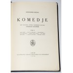 FREDRO Aleksander - Komedje, 1-6 komplet. Ľvov 1926.