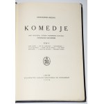 FREDRO Aleksander - Komedje, 1-6 komplet. Lemberg 1926.