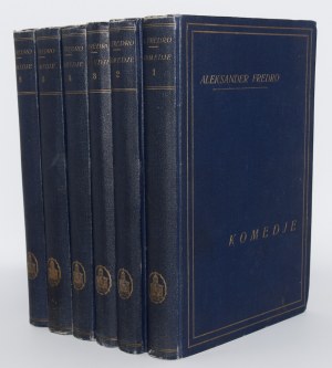 FREDRO Aleksander - Komedje, 1-6 komplet. Lemberg 1926.