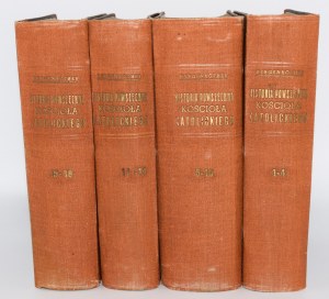 HERGENROTHER Józef Kard - Historya powszechna Kościoła Katolickiego, 1-18 komplet [en 4 volumes complets]. Varsovie 1901-1905.
